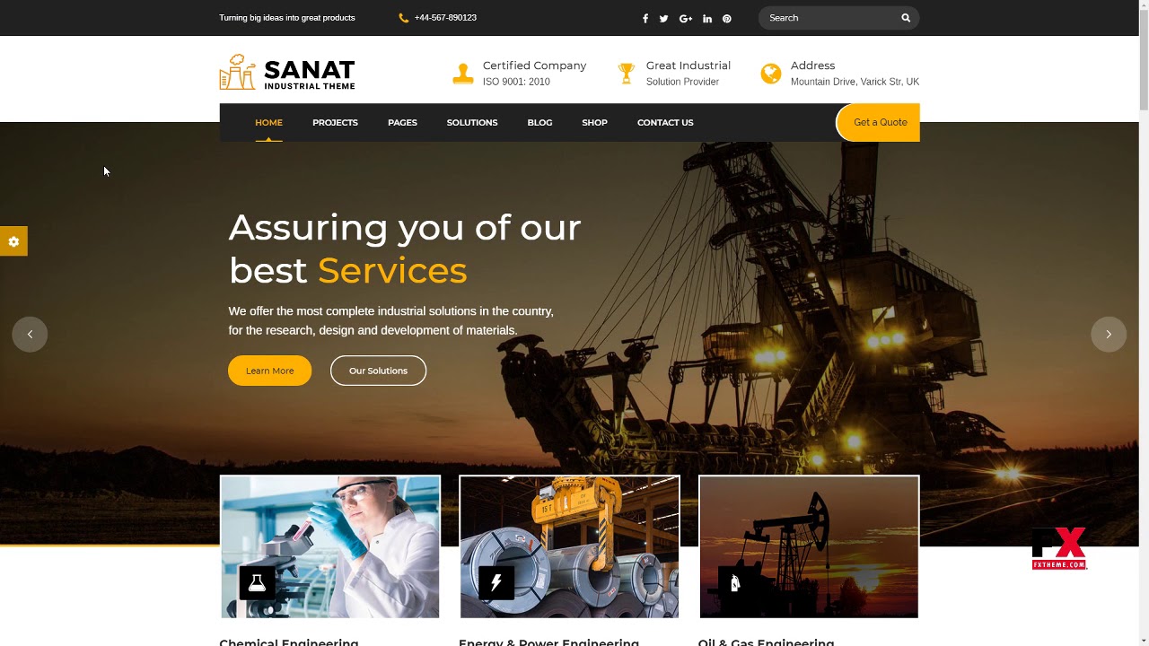 Sanat - Factory and Industry WordPress Theme Ivan Hachirou - YouTube