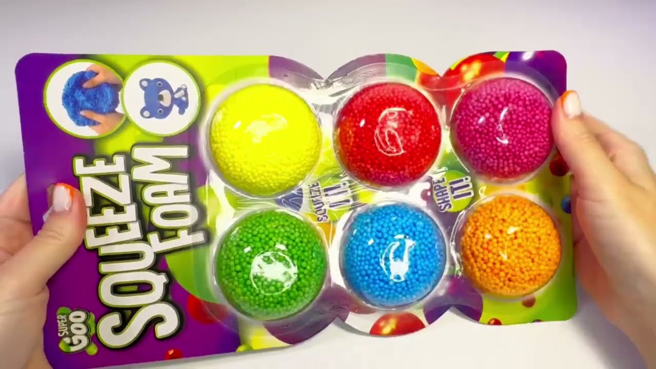 Антистресс Squeeze Foam — распаковка и шуршание. Залипательное видео