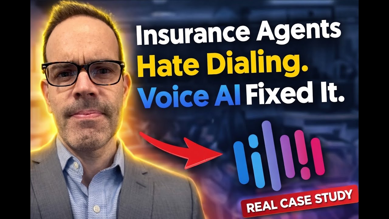 Insurance agent using voice AI automation to save time on cold calling