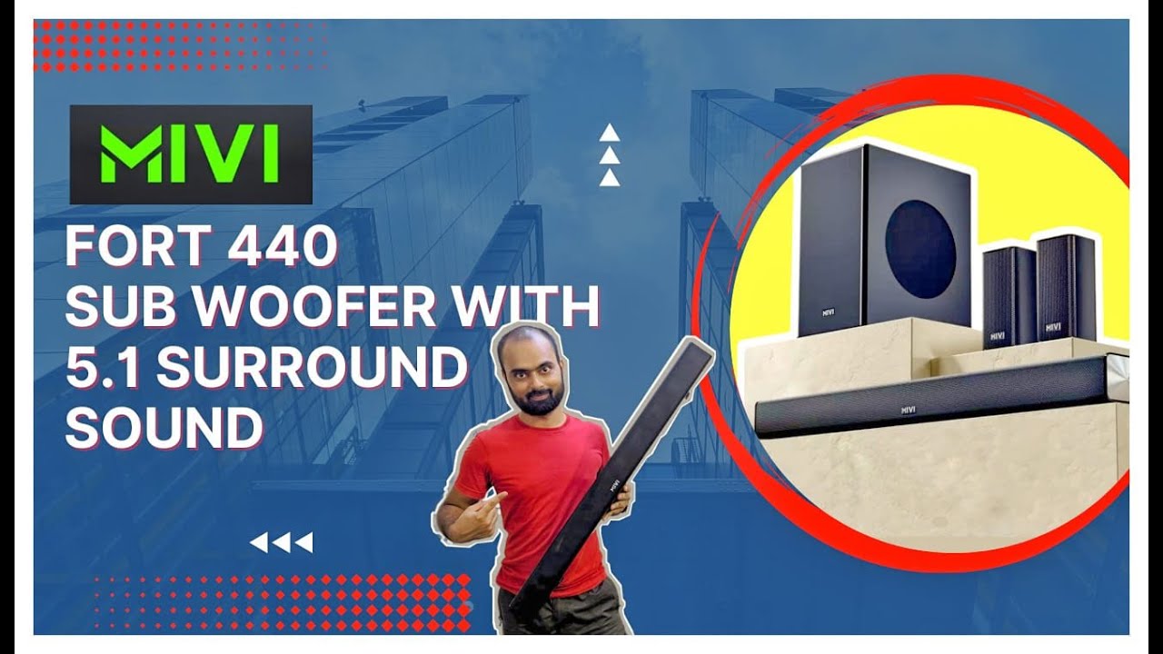 Mivi Fort S440 Soundbar 5.1 440watt Home Theatre Unboxing and Review