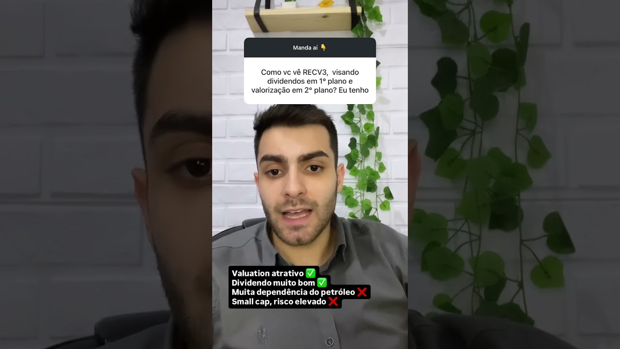 RECV3, oportunidade visando crescimento + dividendos?