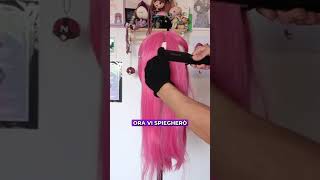 Come usare la piastra frisé su una parrucca 💇 #shortsfeed #shortsvideos