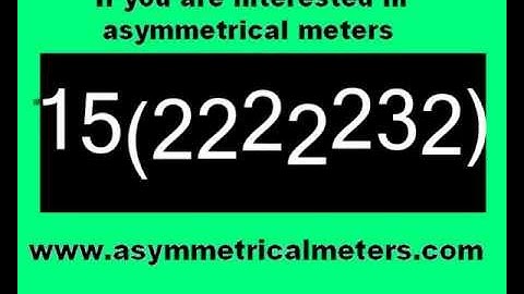 Prog - Odd time signatures