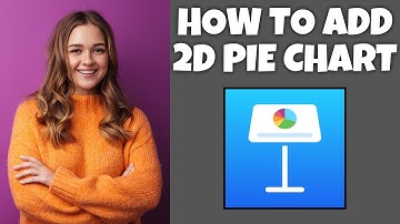 How To Add A 2D Pie Chart On Keynote | Step By Step Guide - Keynote Tutorial