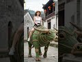 Extraordinary Weaving Art: A Life-Sized Bamboo Buffalo! 🐃✨ #shorts