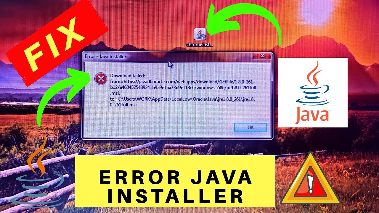 java install error 1603 windows 7 x64