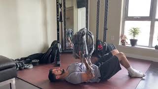 Backpack chest press