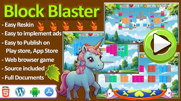 Block Blaster Games Video - HTML5 Construct3 Game
