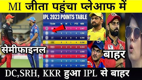 MI vs RCB After Match Points Table |IPL 2023 Today Points Table | MI VS RCB HIGHLIGHTS | SURYAKUMAR