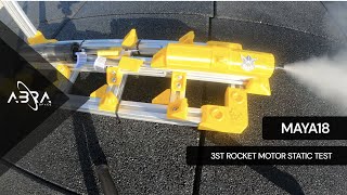 ABRA Space - 18mm MAYA Rocket Engine Static Test (3.Test)