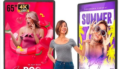 4K Touchscreen Kiosk, Indoor Floor Standing Digital Signage, Advertising Display