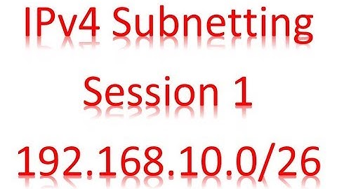 IPv4 Class C Subnetting /26 (Bangla) Example ...