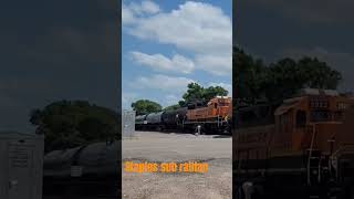 bnsf wb with odd horn big lake mn!