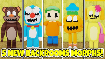 [10/11 UPDATE] How to get ALL 5 NEW BACKROOM MORPHS in BACKROOMS MORPHS! - Roblox