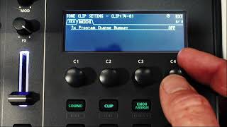 MC - 707 Tutorial - Using Clips To Send Program Changes To External Gear