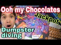 Dumpster diving store dispose all their chocolates eggs creamer meat jerky and so much more