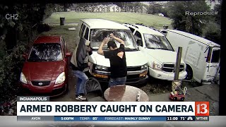Armed robbery caught on camera