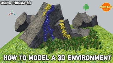 HOW TO MODEL A 3D ENVIRONMENT ROCKS, GRASS & FLOWERS USING PRISMA 3D