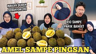 MUKBANG 100 DURIANS AMEL FAINTS! RIO PANICS