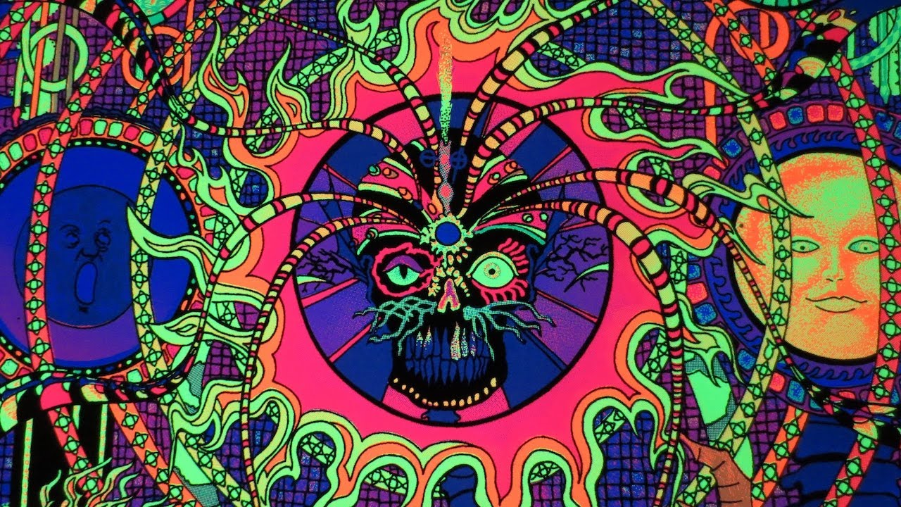 Crazy Vintage Blacklight Poster 