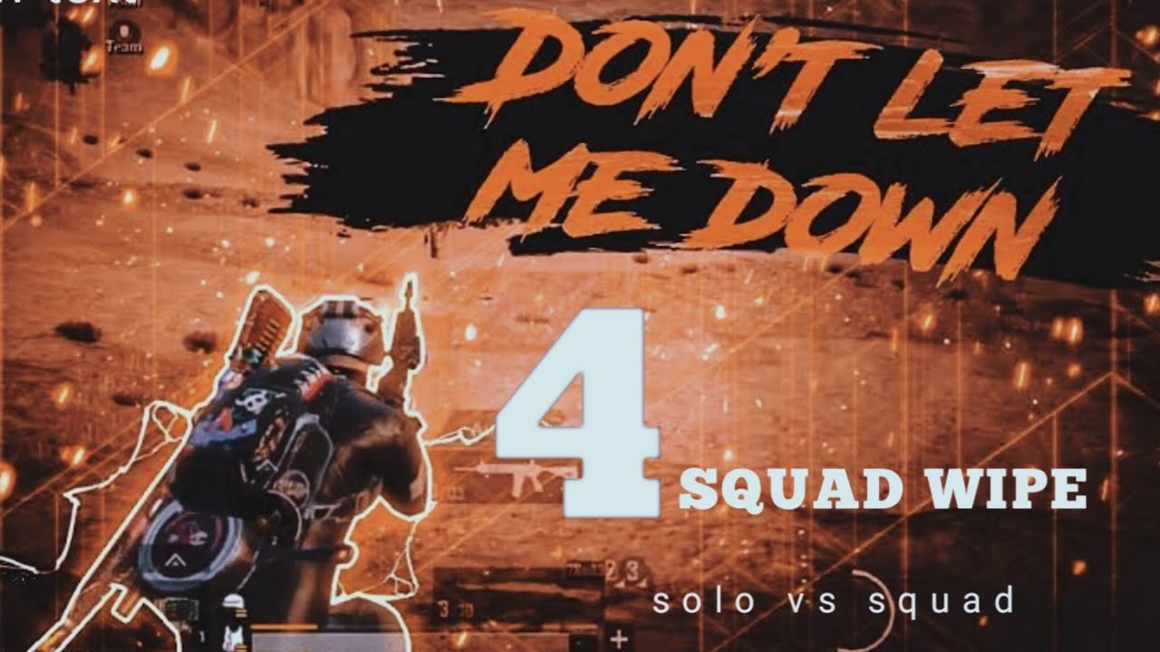 Bgmi solo vs squad game play / RANK PUSH #1v4clutch #solovssquad #bgmi ...