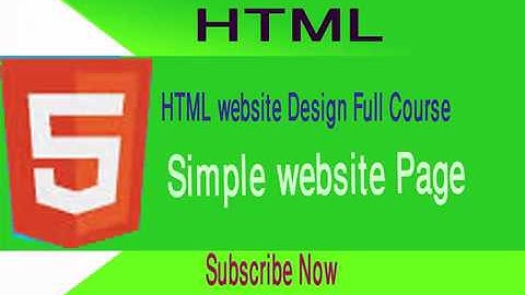 Html website design simple website page Video mp4 |Bangla tutorial| Programming EPJCV