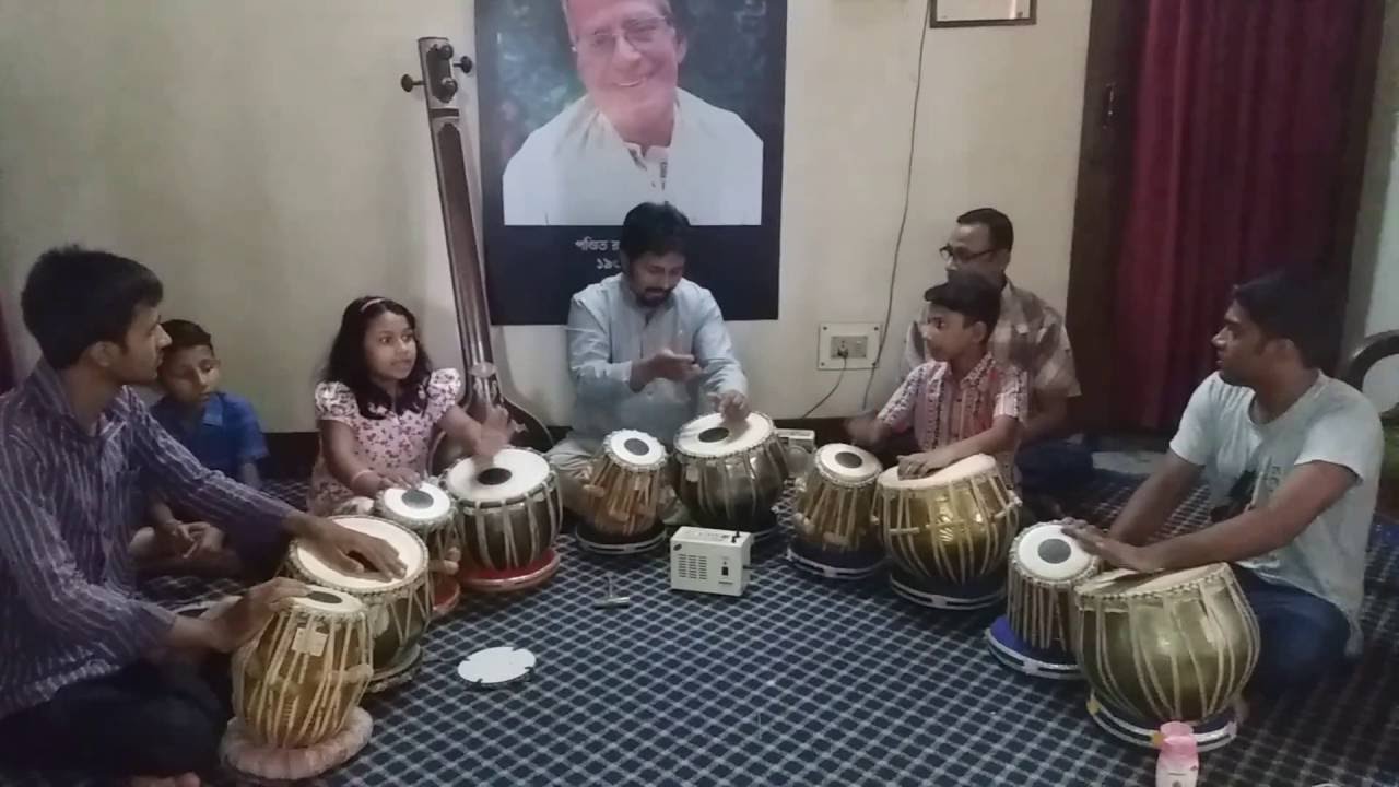 A Disciplined Tabla Class At Sangeet Parishad Sylhet Conducted By Sri 