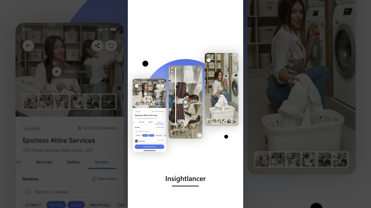 Laundry App UI Design | Laundry App UI Design | App UI Design | UIUX Design | App UI Design | Figma