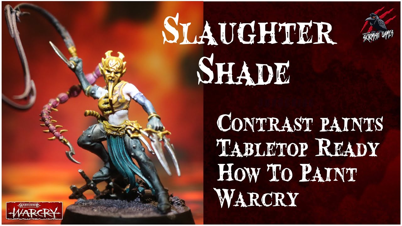 PAINT KHAINITE SHADOWSTALKERS CONTRAST PAINTS - SLAUGHTERSHADE - Beginner Step by Step Battle Ready