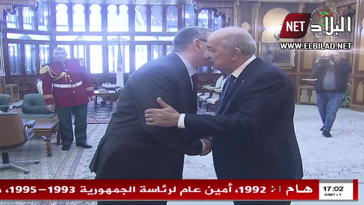 مشاهد جديدة لاستقبال الرئيس تبون للوزير الأول عبد العزيز جراد