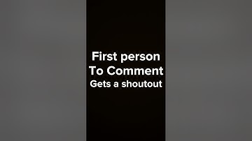 First person to comment gets a shout out!