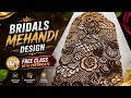 Easy Bridal Mehndi Design Step by Step | Free Course 🌿