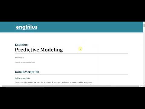 Enginius Predictive Modeling 01 (example case)