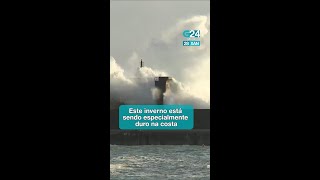 ☔ GALICIA | O temporal KRISTIN confirma a DUREZA deste INVERNO na costa galega