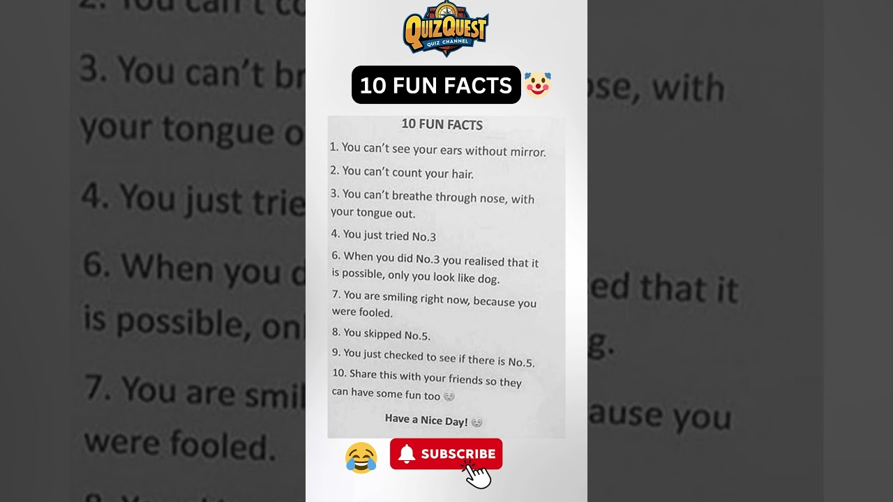 10 FUN FACTS Quiz Guess #shorts #stitch #edit #greenscreen #facts #funny #hair #transition #short