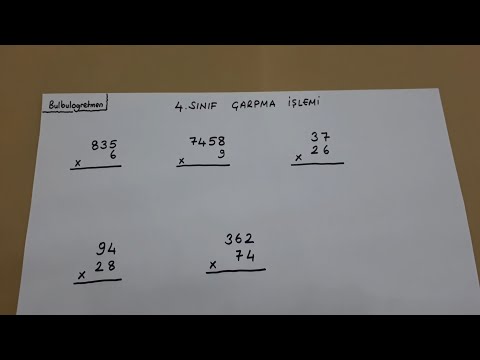 Çarpma işlemi 4.sınıf  @Bulbulogretmen  #4sınıf #çarpma #matematik #çarpmaişlemi