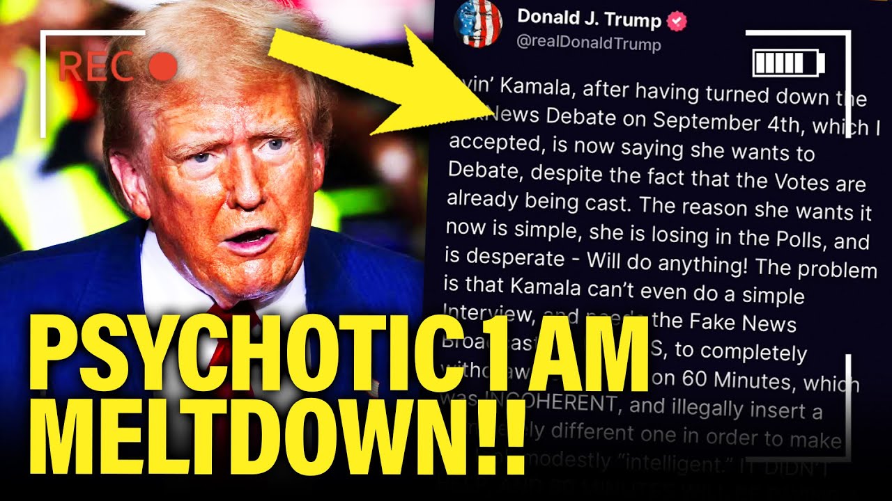 Trump PANICS with 1 AM POSTS after Mental BREAKDOWN