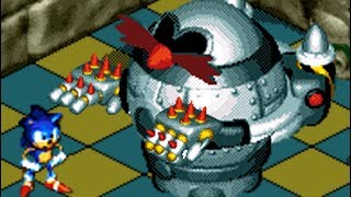 Sonic 3D Blast (Genesis) All Bosses (No Damage)
