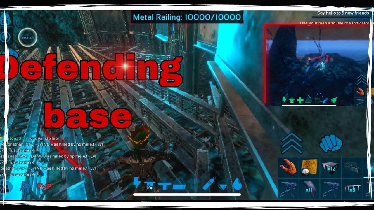 Ark Mobile Fresh Start Duo Pvx Building base and defending YouTube