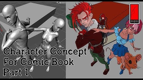 Concept for a comic book using Daz/Photoshop/Clip Studio pt 1