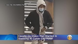 Caught On Video: Man Wanted In Stabbing At Culver City Hotel