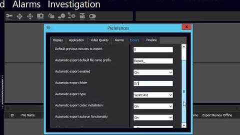 VMS TechTips Set Export Preferences in VMS Review