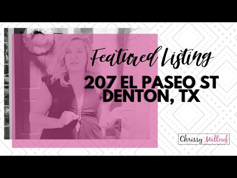 207 El Paseo St, Denton, TX home video tour