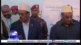 Madaxweynaha Somalia Maxamed Cabdilaahi Farmaajo ayaa Qardho ku dhagax dhigay dhismaayasha Hooyga dh