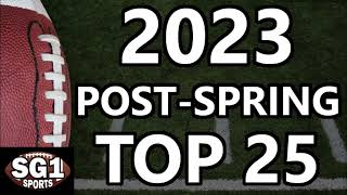 Post-Spring 2023 College Football Top 25 from SG1 Sports