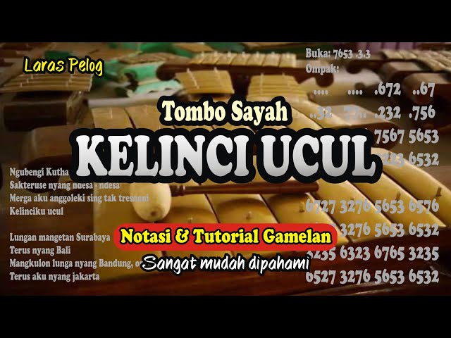 KELINCI UCUL - Notasi & Tutorial Gamelan class=