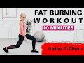 FAST FAT BURNING WORKOUT 10 minutes | FULL BODY WEIGHT LOSS FITNESS 4k
