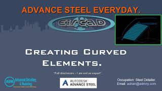 ADVANCE STEEL: Creating Curved Elements (Stair).