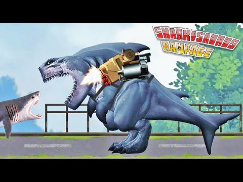 Sharkosaurus Rampage (Full Game) - DINO + SHARK | Eftsei Gaming