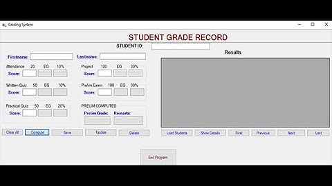 STUDENT GRADING SYSTEM IN C# WITH SOURCE CODE